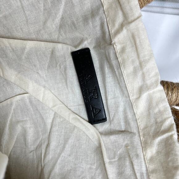 Zara Trafaluc Collection Ratan Beach Bag Shoulder Purse Boho Resort Vacation - Picture 4 of 8